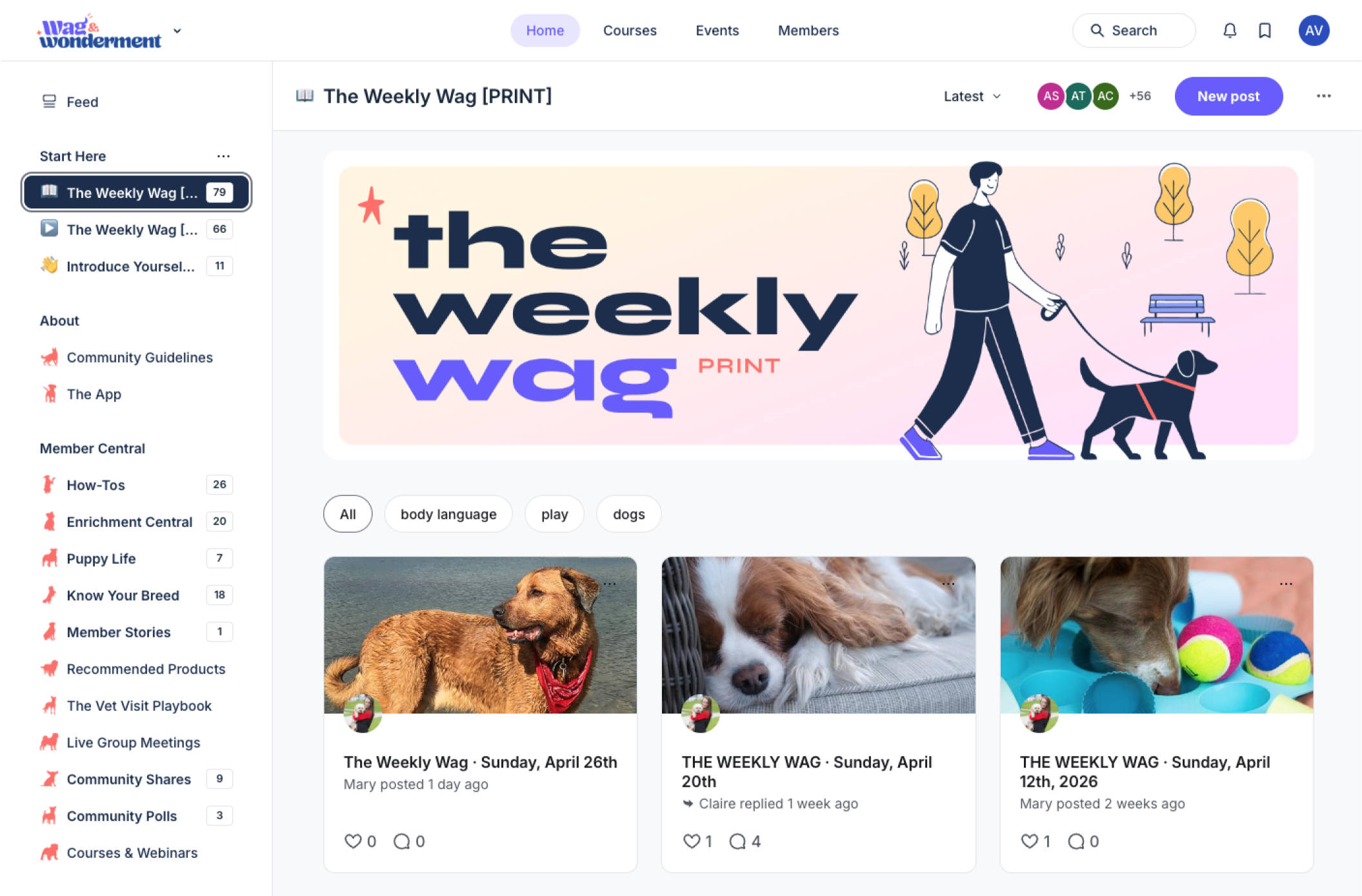 A peek inside the Wag & Wonderment community